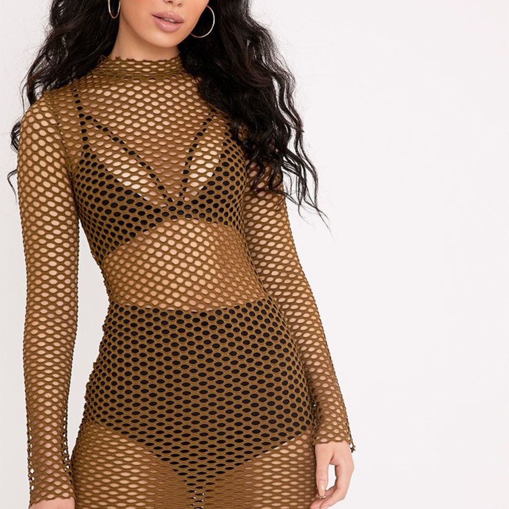 mesh cover up dress